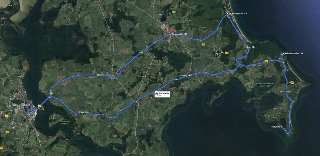 Vår tur på Sydöstra och södra Rügen samt till Stralsund i väster